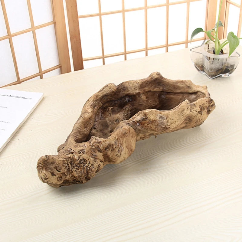 DriftRoot – Handcrafted Resin Log Planter