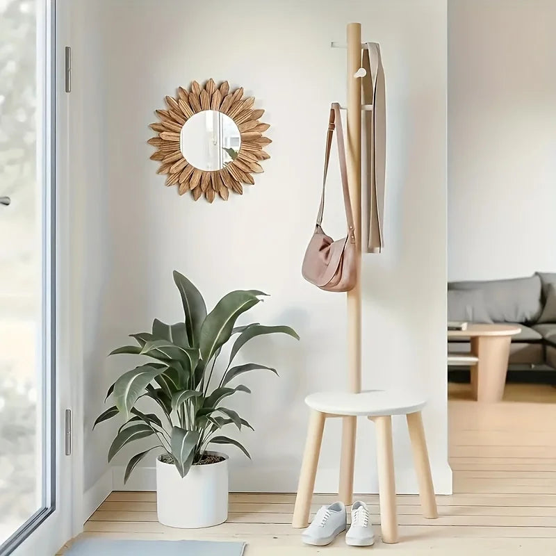 Soluna – Bohemian Wooden Sunflower Mirror