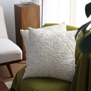 Vintage Lace Embroidered Pillow Cover