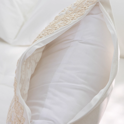 Vintage Lace Embroidered Pillow Cover