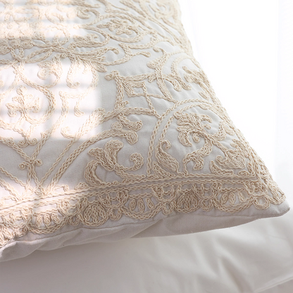 Vintage Lace Embroidered Pillow Cover
