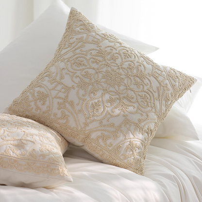 Vintage Lace Embroidered Pillow Cover