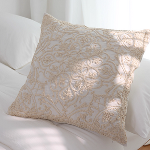 Vintage Lace Embroidered Pillow Cover