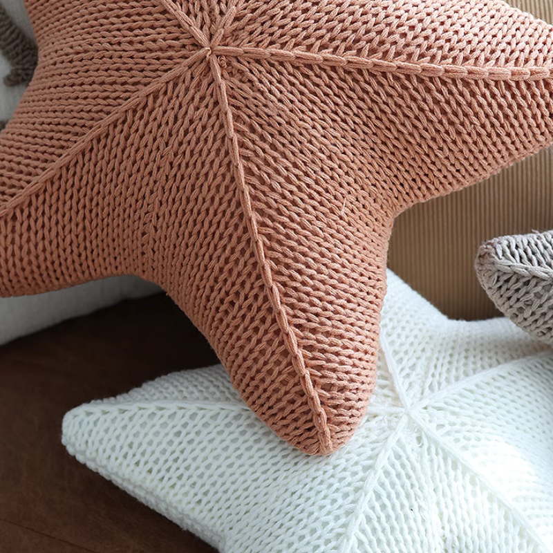 Celestial Charm Knitted Pillows