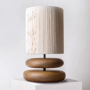 Serenity Boho-Style Wooden Lamp