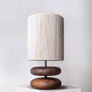 Serenity Boho-Style Wooden Lamp