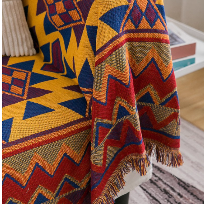 Geometric Pattern Throw Blanket