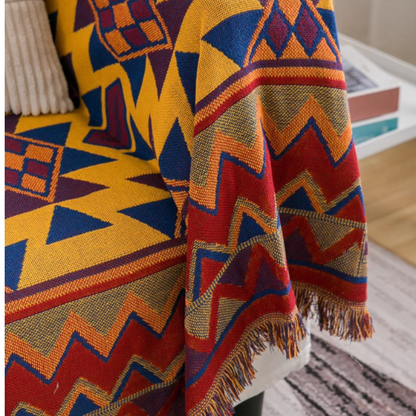 Geometric Pattern Throw Blanket