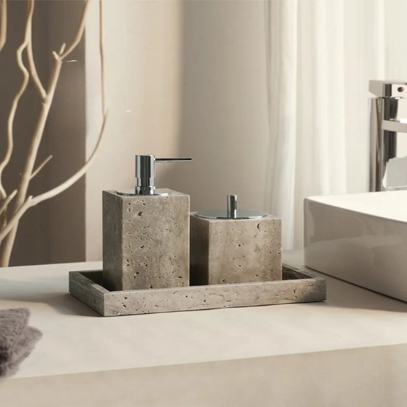 Stone Serenity – Natural Stone Bathroom Decor Collection