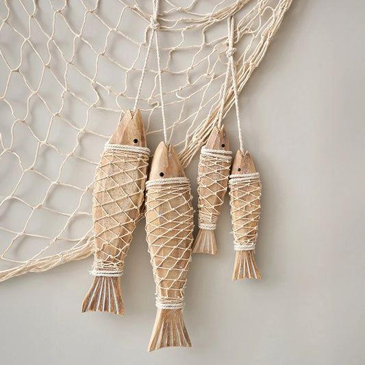 Coastline Catch – Wooden Hanging Fish Decoration