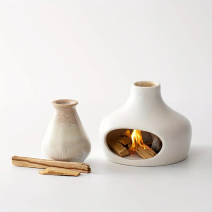 LumiGlow – Mini Ceramic Tabletop Fireplace