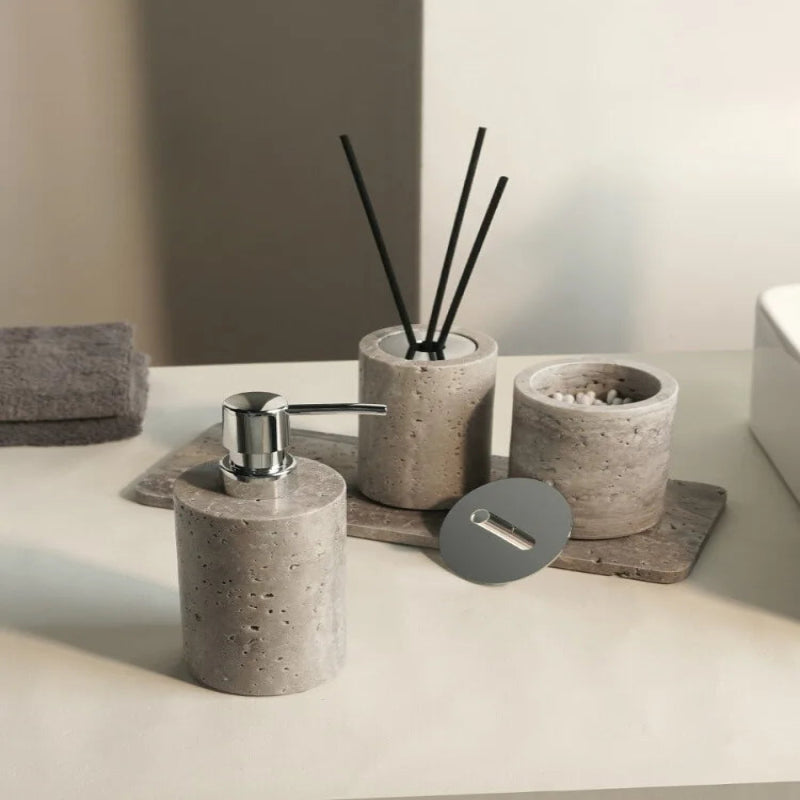 Stone Serenity – Natural Stone Bathroom Decor Collection