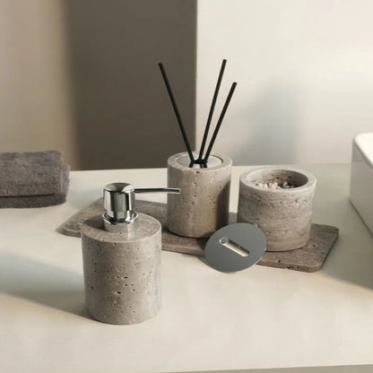 Stone Serenity – Natural Stone Bathroom Decor Collection