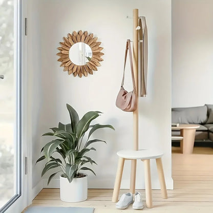Soluna – Bohemian Wooden Sunflower Mirror