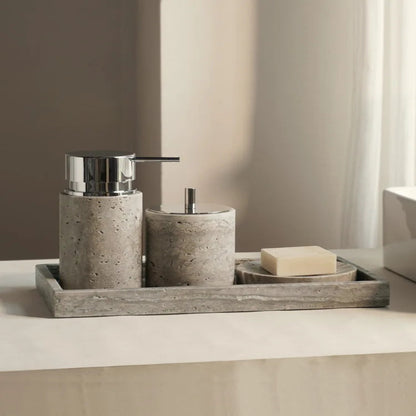 Stone Serenity – Natural Stone Bathroom Decor Collection